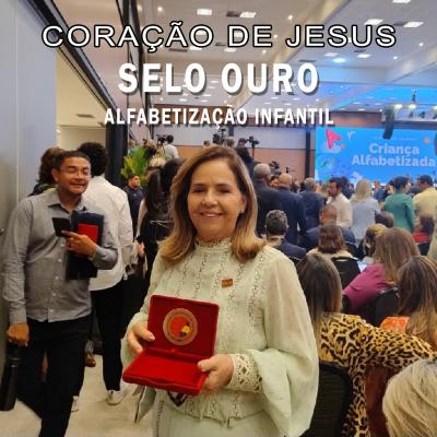 Selo Ouro Corao De Jesus Insta