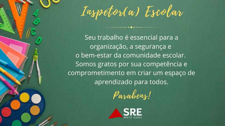 Parabéns inspetores escolares